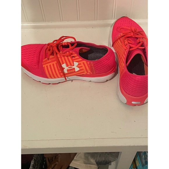 Under Armour SpeedForm Gemini Running Shoes Women's Pink Orange Size 7 Athletic - Picture 2 of 4